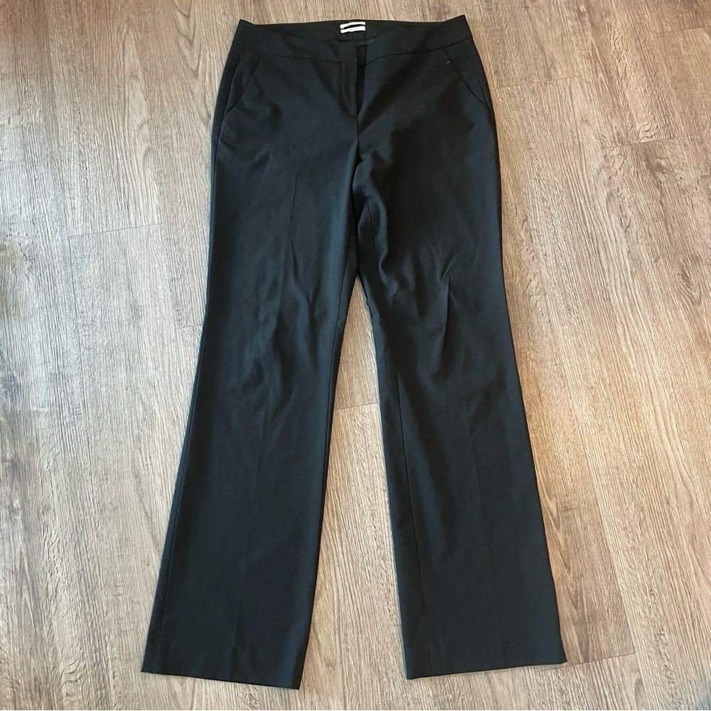 HALOGEN Black Straight Leg Wide Leg Dress Pants Slacks